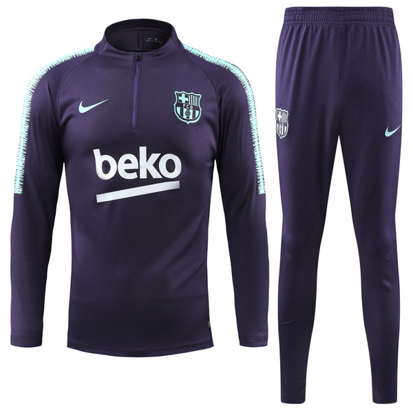 Survetement Football Barcelone 2018-19 Bleu Purpura